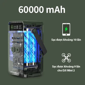 Pin sạc dự phòng Vi An AP200L 200W - 60000mAh - Sạc nhanh 140W - 4 cổng-Cầm tay