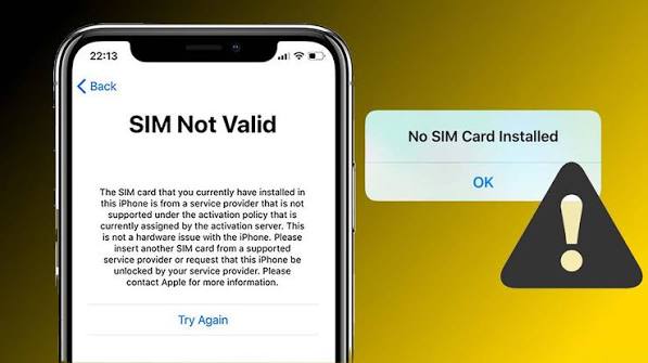 điện thoại không nhận sim iphone